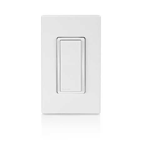 Leviton Leviton Decora WiFi Smart Smart-Enabled Light Switch White 1 pk DN15S-1RW